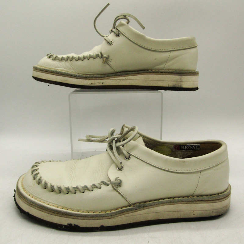 リーガル モカシン コンフォートシューズ 本革 レザー ブランド シューズ 靴 白 メンズ 25.5サイズ ホワイト REGAL_画像8