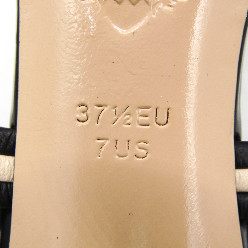バリー サンダル ハイヒール プラットフォーム ブランド 靴 レディース 37.5サイズ ネイビー BALLY_画像4