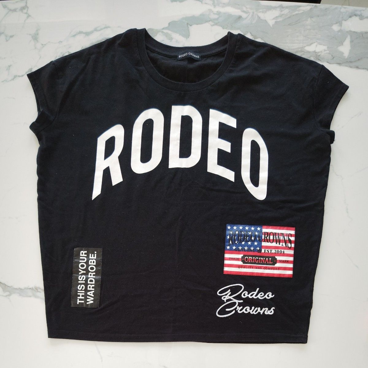 RODEO CROWNS　 半袖 Tシャツ　フリーサイズ 黒