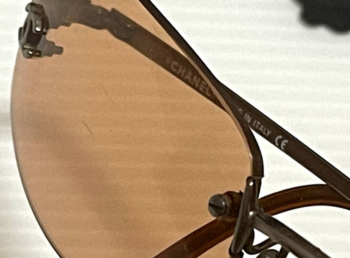 [ price cut ultra rare ]CHANEL Chanel here Mark 4002 c.116/74 57*19 130 here Mark sunglasses glasses Logo glasses ..[ extra attaching ]