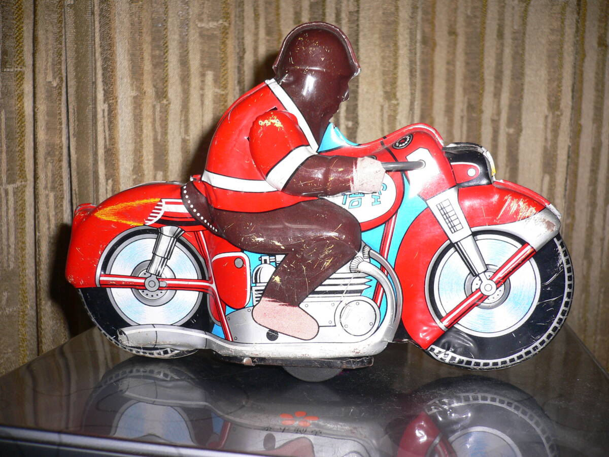 浅草玩具A1　悟空のブリキバイク　全長20ｃｍ　ジャンク品_画像1