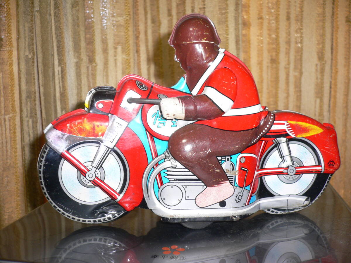 浅草玩具A1　悟空のブリキバイク　全長20ｃｍ　ジャンク品_画像2
