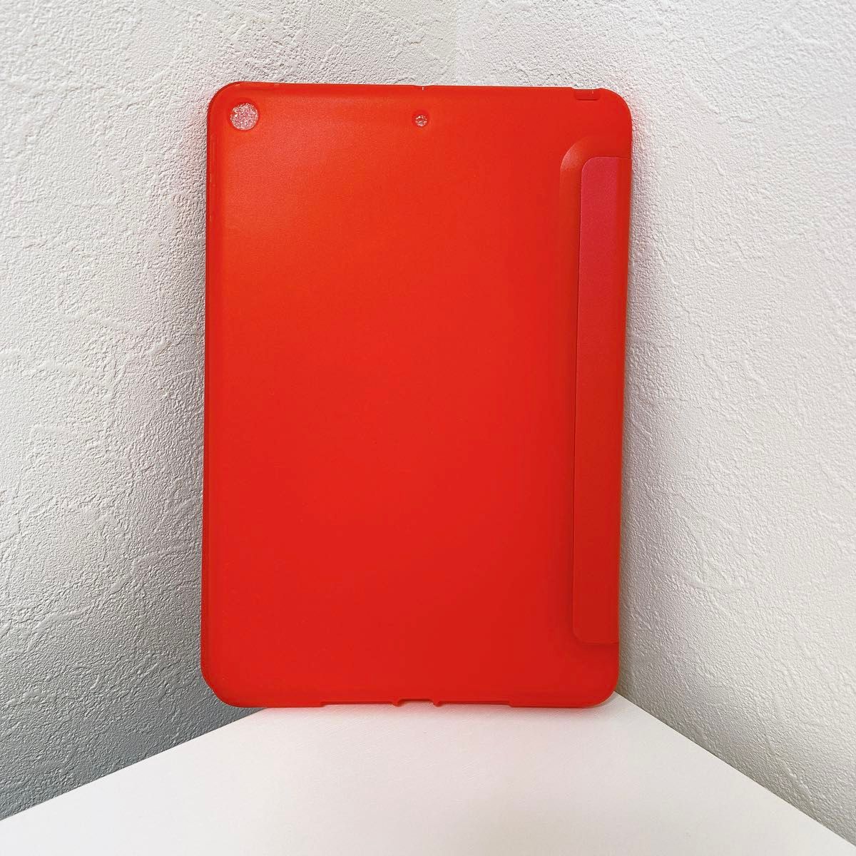 【新品未使用】iPad Mini 5 ケース 超軽量 カバー 三つ折りスタンド 赤 レッド