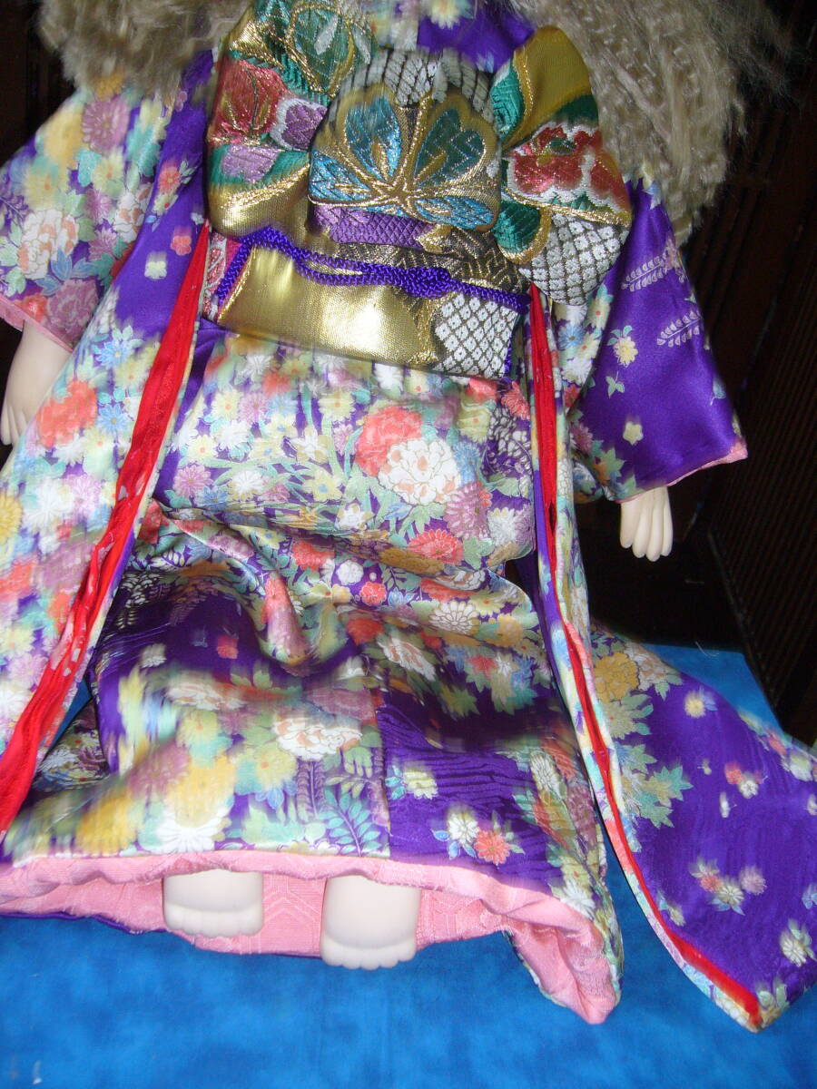  bisque doll kimono obi ( antique )