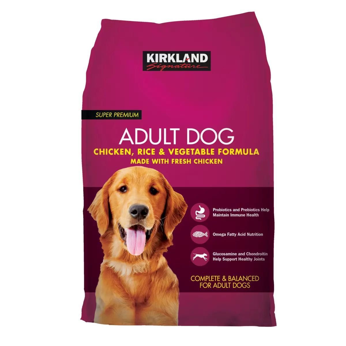 カークランドシグネチャー 成犬用ドッグフード チキン ライス ベジタブル 12kg　Kirkland Dog Food コストコ