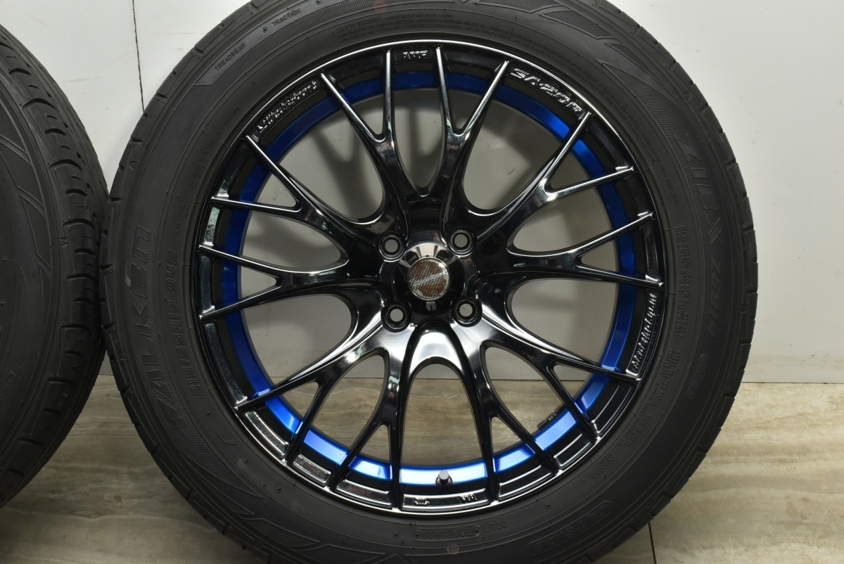 【美品】ウェッズスポ―ツ SA-20R 17in 7J +43 PCD100 ファルケン ZIEX ZE914 215/55R17ライズ ロッキー レックス ガソリン車 即納可能_画像6