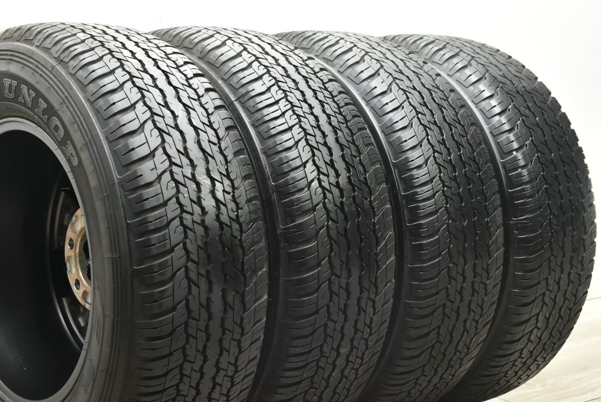 【バリ溝】トヨタ ハイラックス 純正 17in 7.5J +30 PCD139.7 ダンロップ グラントレック AT25 165/65R17 プラド サーフ 流用 即納可能の画像7