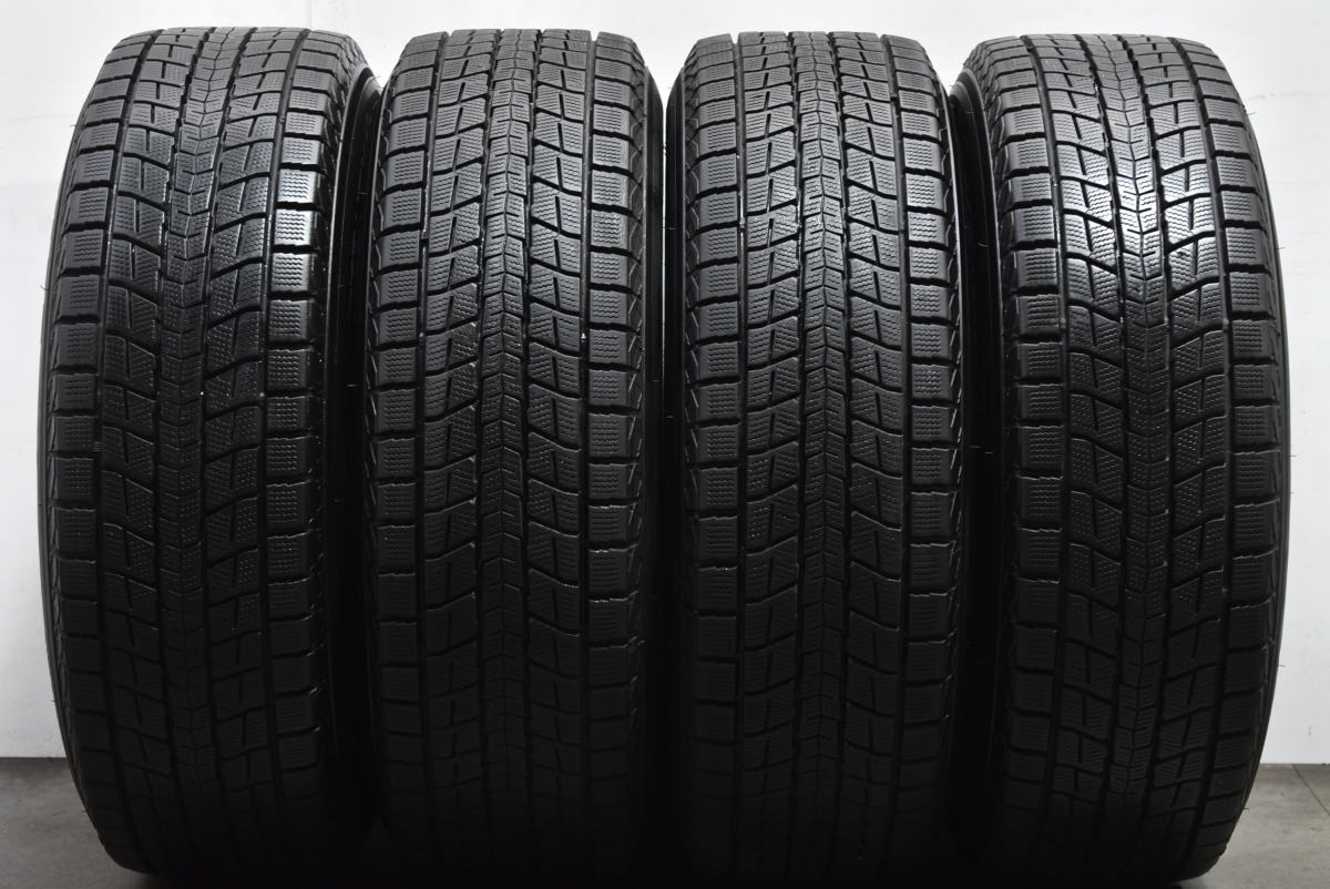 【バリ溝 美品】エクシーダー 17in 7J +48 PCD114.3 ダンロップ ウインターマックス SJ8 225/65R17 エクストレイル CX-8 CX-5 送料無料_画像9