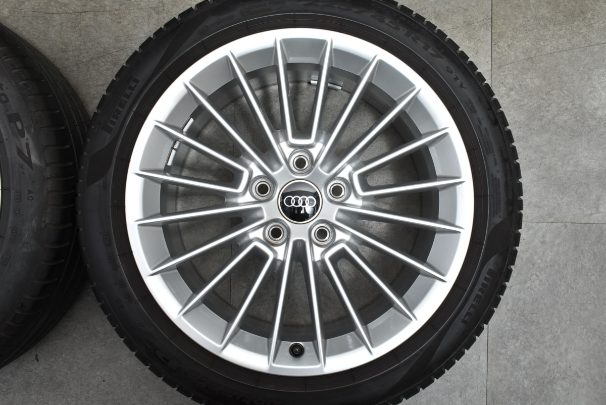 【正規品】アウディ 8Y A3 Advanced 純正 17in 8J +46 PCD112 ピレリ チンテュラート P7 225/45R17 AO 承認タイヤ 品番:8Y0601025B 交換用_画像4