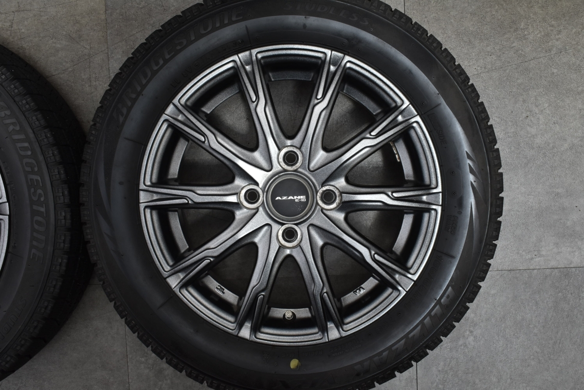 【大特価】AZANE 14in 4.5J +45 PCD100 ブリヂストン ブリザック VRX 155/65R14 N-BOX N-ONE ワゴンR アルト タント ムーヴ デリカミニ_画像4