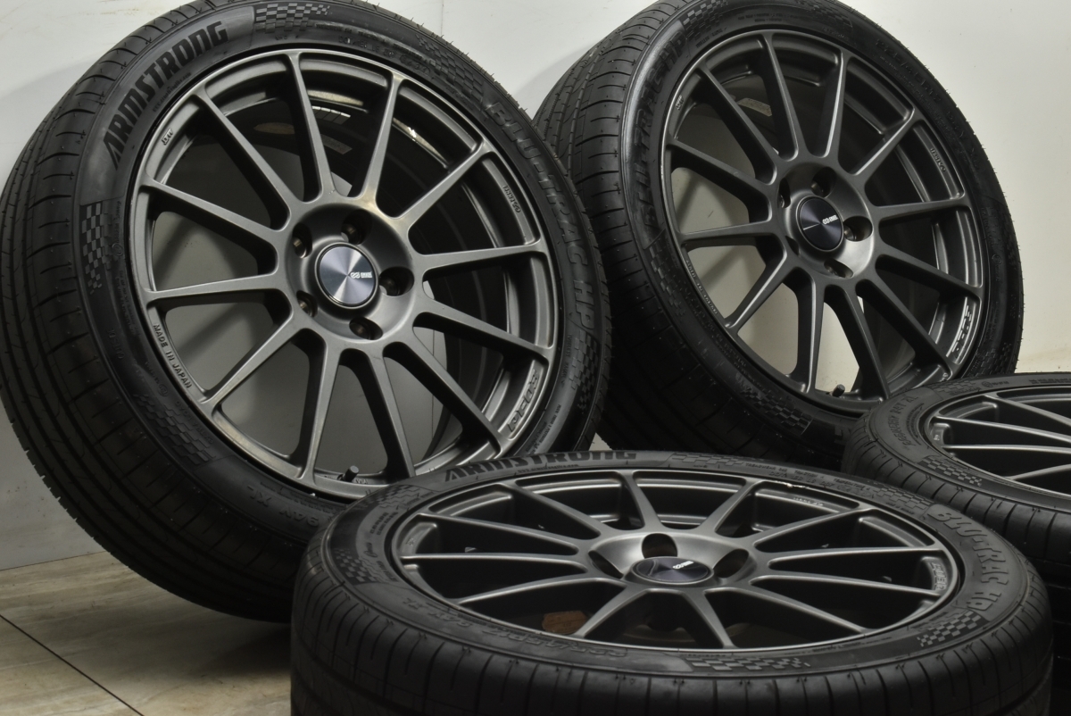 【程度良好品】ENKEI PF03 17in 7J +50 PCD112 アームストロング BLU-TRAC HP 225/45R17 VW ゴルフ ジェッタ アウディ A3 カスタム用に_画像2