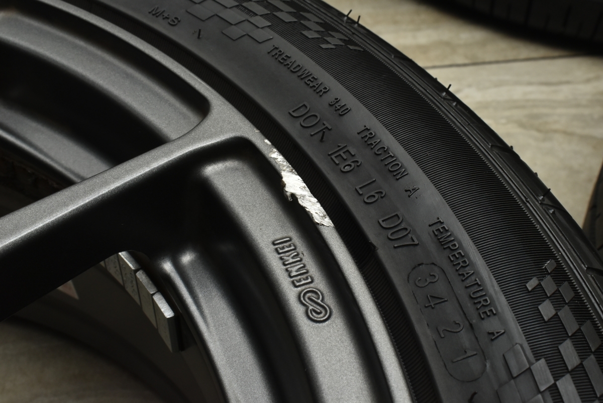 【程度良好品】ENKEI PF03 17in 7J +50 PCD112 アームストロング BLU-TRAC HP 225/45R17 VW ゴルフ ジェッタ アウディ A3 カスタム用に_画像9