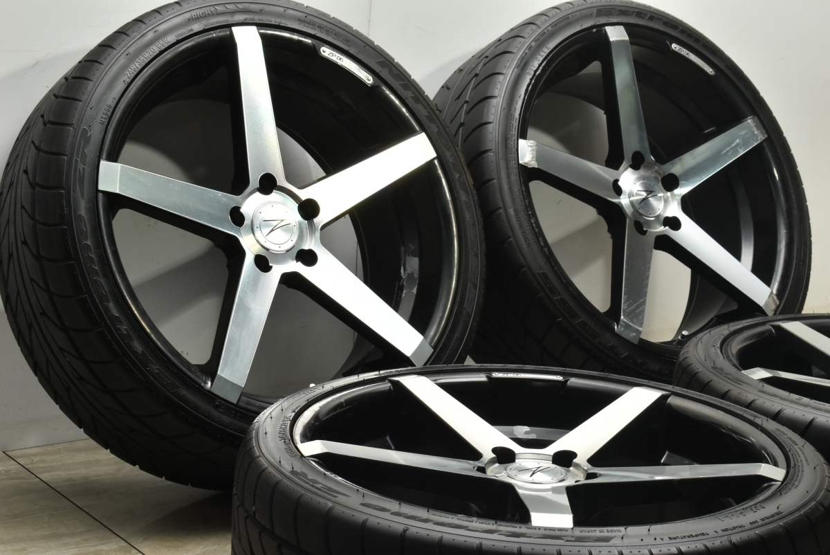 【カスタム用に】Z-PERFORMANCE ZP.06 20in 8.5J +35 PCD120 ニットー NT555 245/35R20 BMW 5シリーズ 6シリーズ レクサス LS600h LS460_画像2