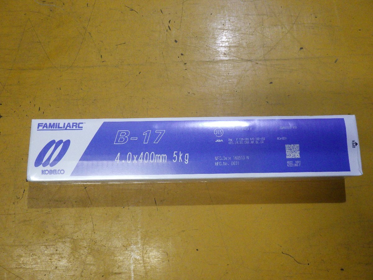 【KOBELCO/コベルコ】FAMILIARC■B-17■4.0×400㎜■5㎏■溶接棒■長期在庫商品_画像1