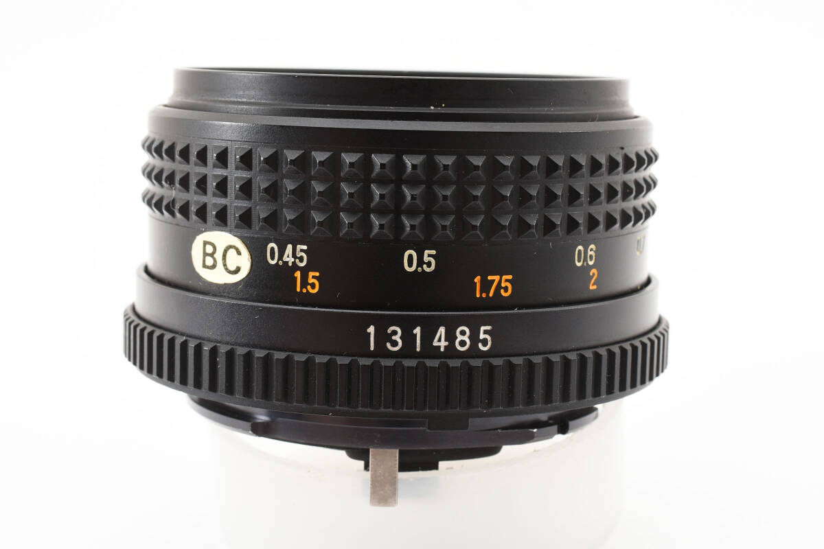 MAMIYA-SEKOR E 50mm F2 BC single burnt point lens 