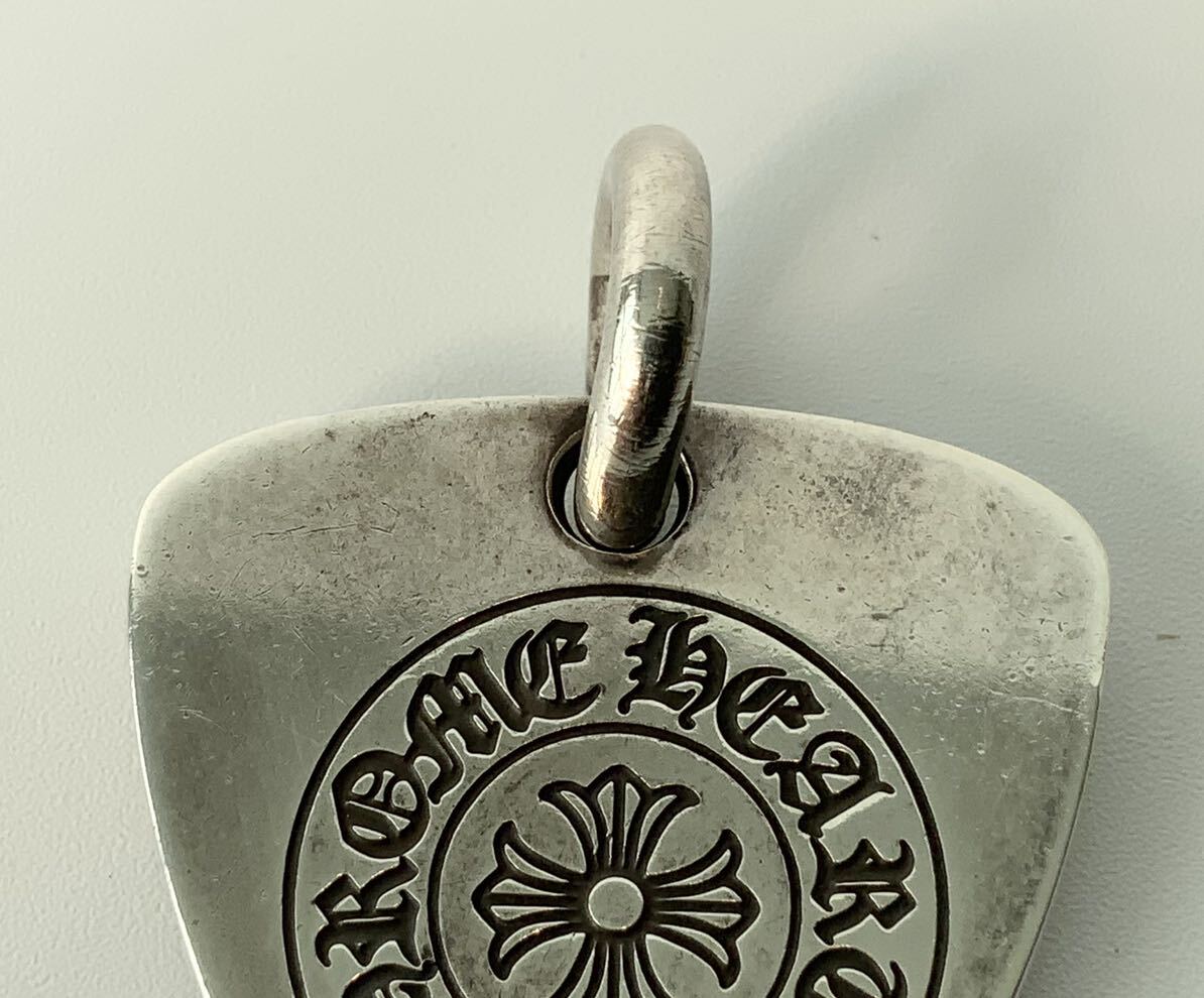 3846 ☆1円スタート☆ CHROME HEARTS クロムハーツ GUITAR PICK ギターピック ダガー ペンダントトップ ネックレストップ SV925 シルバー _画像6