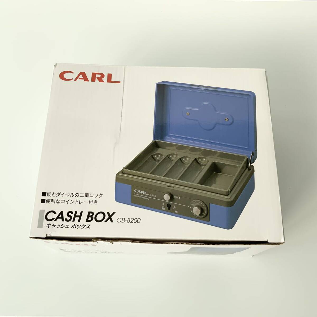 3790 * 1 jpy start * unused CARL cashbox handbag safe safe coin tray attaching CB-8200