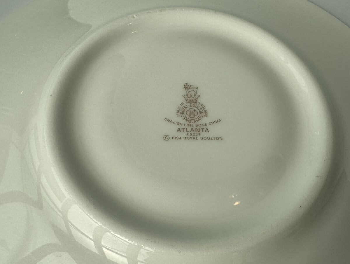 3803 ROYAL DOULTON ロイヤルドルトン ATLANTA アトランタ カップ & ソーサー 2客セット 洋食器 食器 _画像10