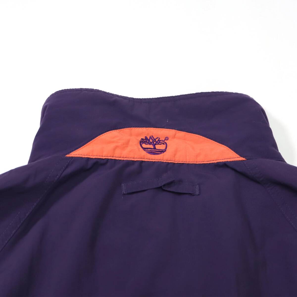 [M] 92' Timberland Weather Gear ナイロン アノラック ジャケット パープル オレンジ 紫 ティンバーランド プルオーバー ビンテージ 90s_画像3
