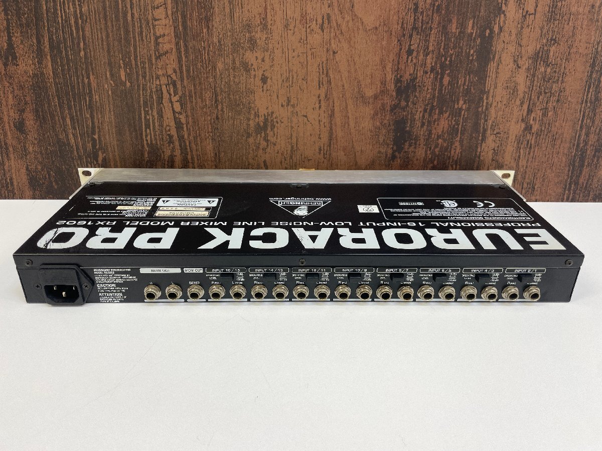 *①[ secondhand goods ]BEHRINGER/ Behringer RX1602 EURORACK PRO line mixer music machinery 