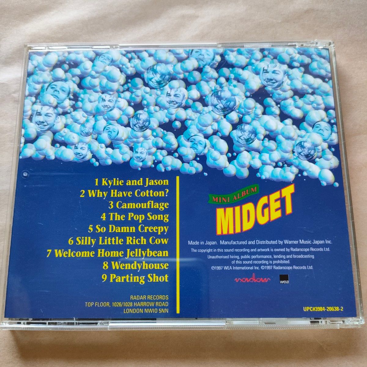 中古CD MIDGET / ミジェット『ALCO-POP!』国内盤/帯有り WPCR-1668【1377】