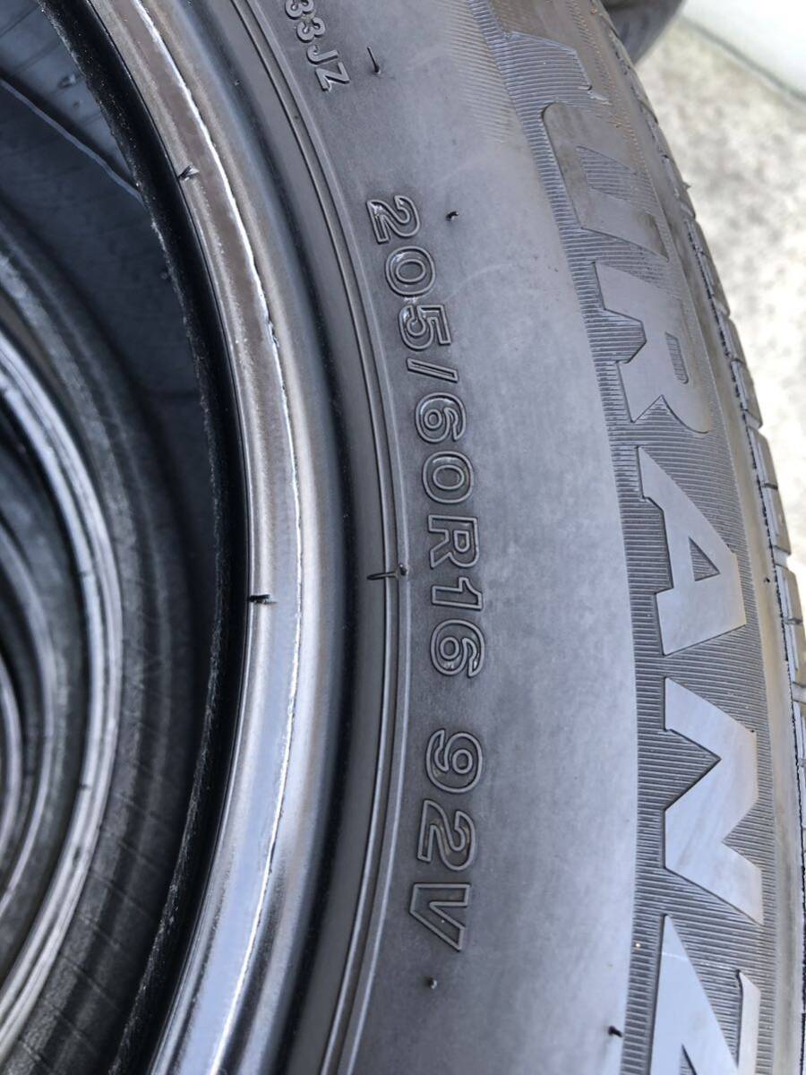 205/60R16 ブリヂストン TURANZA ER33 バリ山 夏タイヤ 4本セット プリウスα ノア ステップワゴン 他☆_画像5