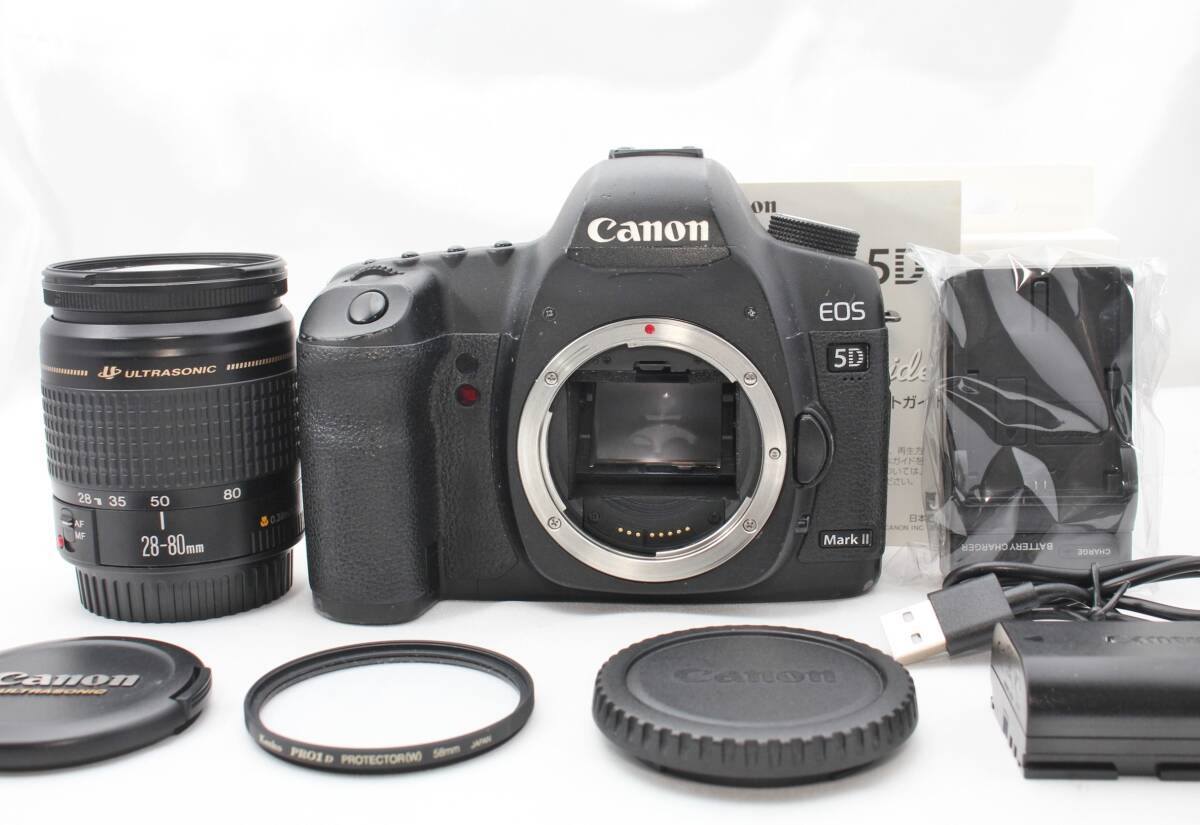 ★【限定！美品 ウルトラソニック搭載レンズセット】 Canon EOS 5D Mark 2 Mark II MarkII Mark2 MK2 ★ EF28-80mm F3.5-5.6 IV USM_画像1