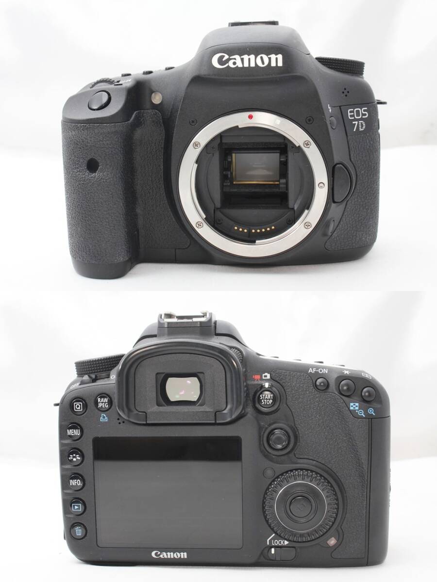 ★【限定！美品 スターティングセット SanDisk 取説付き】 Canon EOS 7D ★ EF-S18-55mm IS EF75-300mm USM_画像5