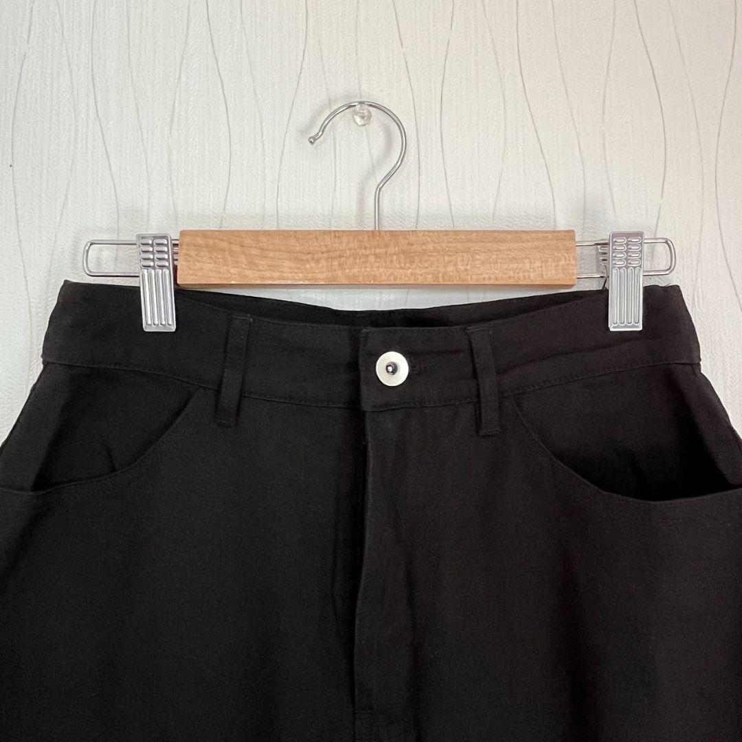 【apres jour】ブラックデニムミニスカート　台形スカート
