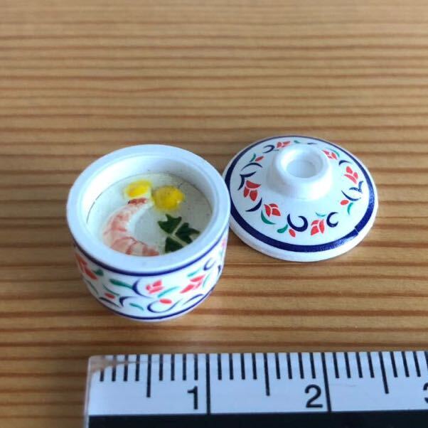 リーメント（単品）＊茶碗蒸し＊ぷちサンプル バラ売り ミニチュア ドールハウス 和食　新鮮回転寿司_画像1