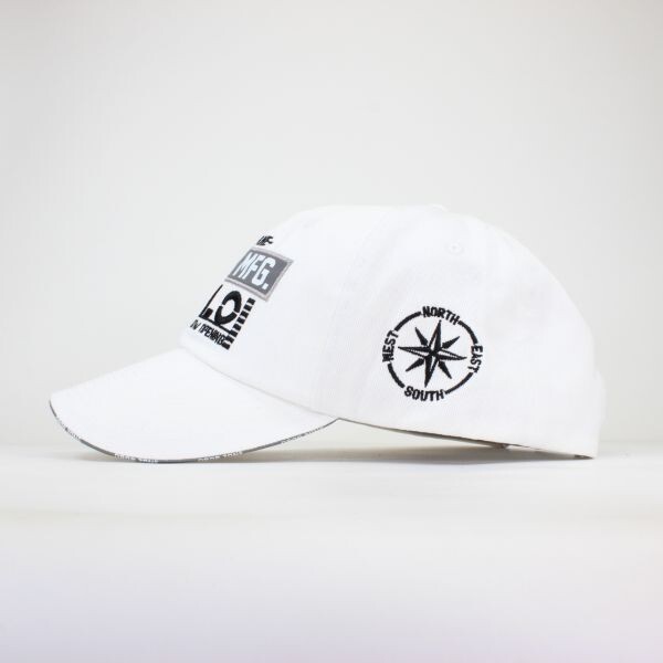 大きいサイズ XL 限定 アビレックス AVIREX MFG HALO ローキャップ ホワイト 帽子 メンズ ミリタリー 野球帽の画像2
