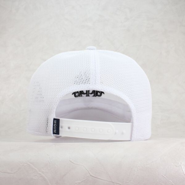 ★大きいサイズ MQUM フルメッシュキャップ  ホワイト XL 帽子 メンズ  レディース 春夏新作★の画像3