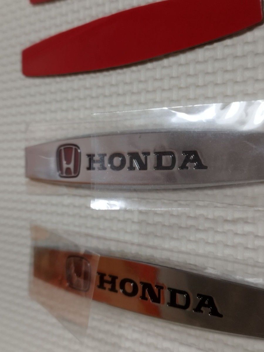 HONDA 3Dメタルエンブレム 2枚セット ホンダ 本田 無限 MUGEN シビック インテグラ Fit S660 カローラ