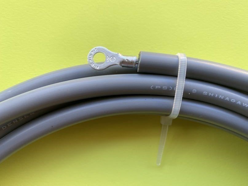 電気柵用高電圧コード （埋設ケーブル） 耐電圧15,000Ｖ  長さ5ｍ  全メーカー対応  の画像2