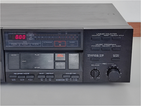* service completed operation excellent * YAMAHA K-750 amplifier built-in auto Rebirth cassette deck 1 jpy start 