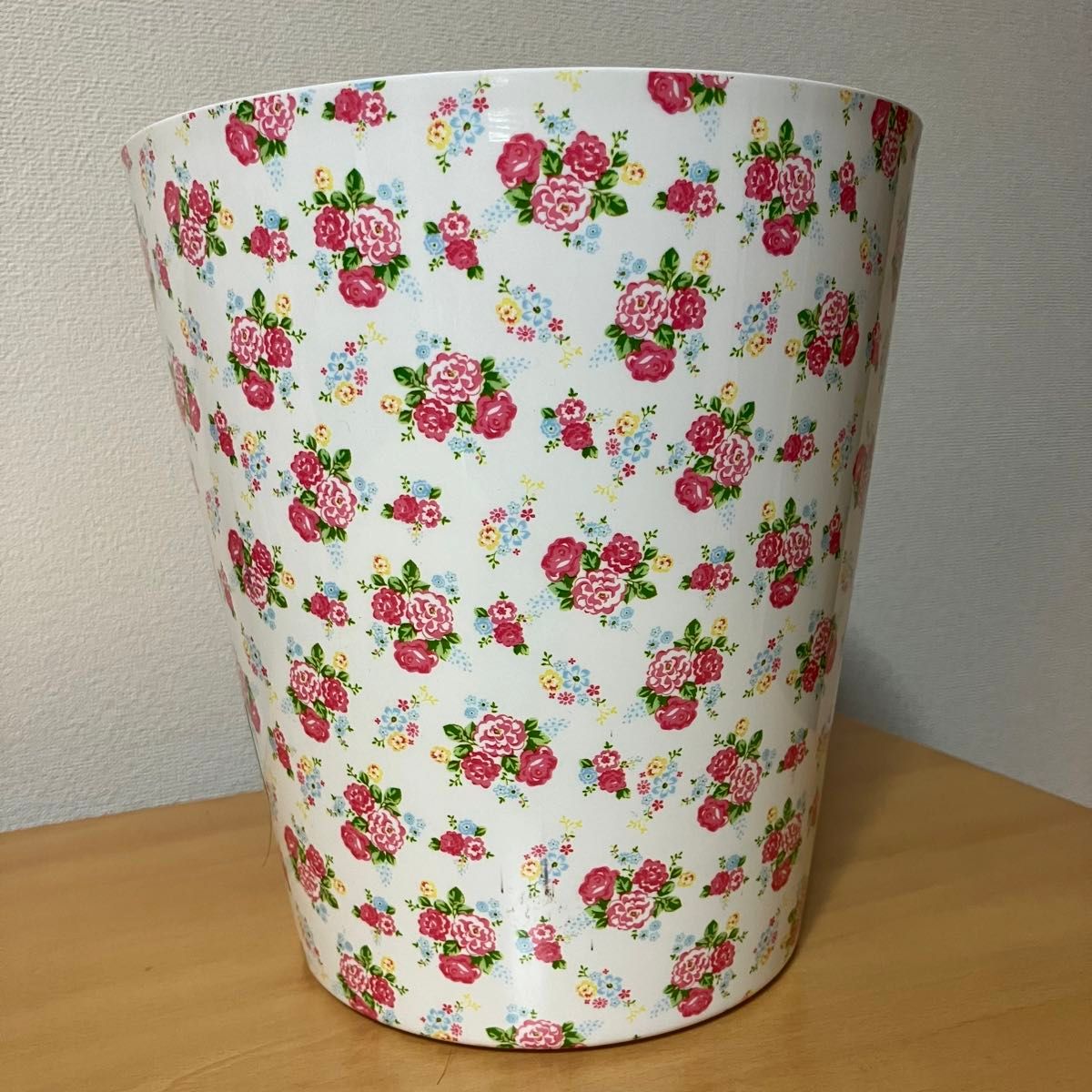 昭和レトロポップ　ゴミ箱2個組　花柄