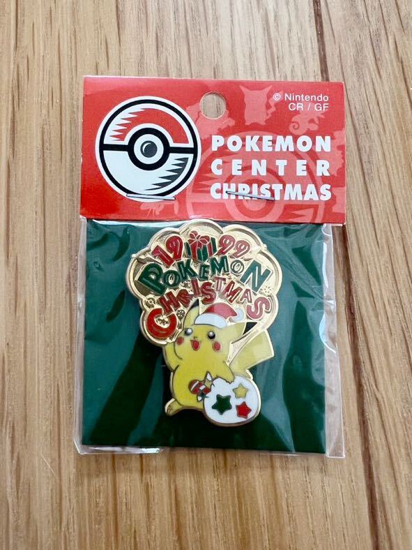 レア★ポケモンセンタークリスマス　1999年版ピンズ　ピンバッジ　ピカチュウ　ポケセン限定品_画像1