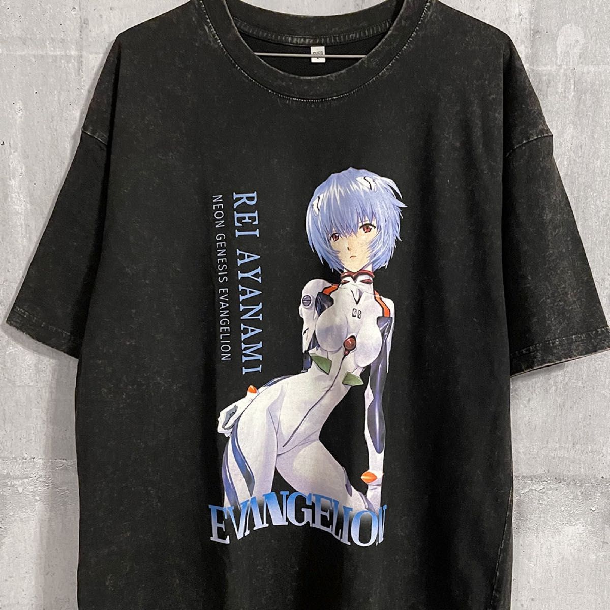 L 綾波レイ　エヴァンゲリオン　Tシャツ　アニメ　漫画　エモい　アスカ　映画　原宿