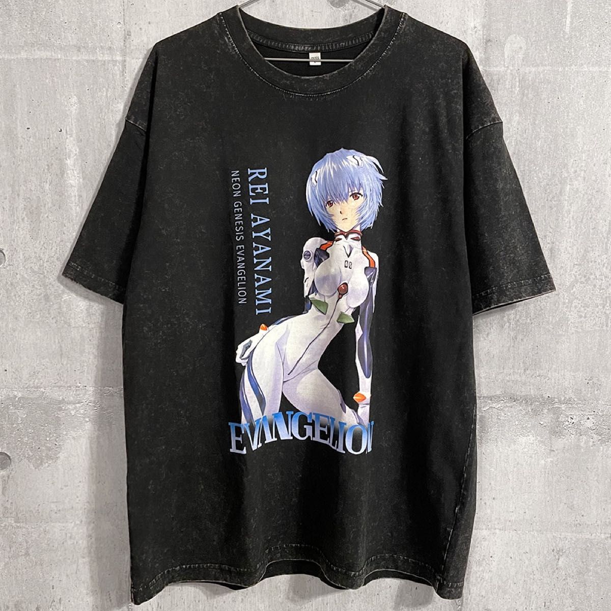 L 綾波レイ　エヴァンゲリオン　Tシャツ　アニメ　漫画　エモい　アスカ　映画　原宿