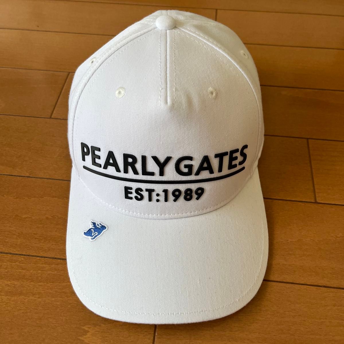 超美品パーリーゲイツ PEARLY GATES ゴルフ キャップ 帽子 ホワイト系男女兼用