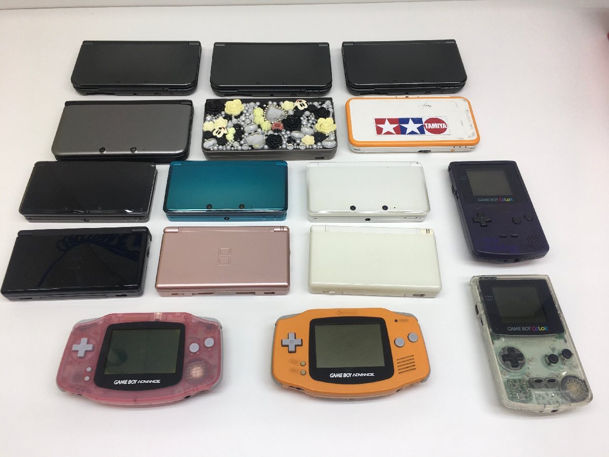 中古 NEW 3DS LL・3DS LL・3DS・Newニンテンドー2DS LL・DS LL・DS Lite・GBA・GBカラー ジャンク本体16台まとめ売り ※動作未確認の画像1