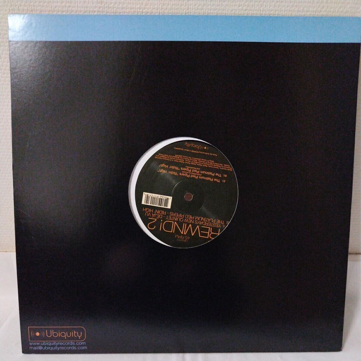 (12inch)V.A./Rewind!2/Yesterdays New Quintet/Deja Vu/Platinum Pied Pipers/Ridin' High [Ubiquity]レコード,クラブ・ジャズ,Madlib_画像4