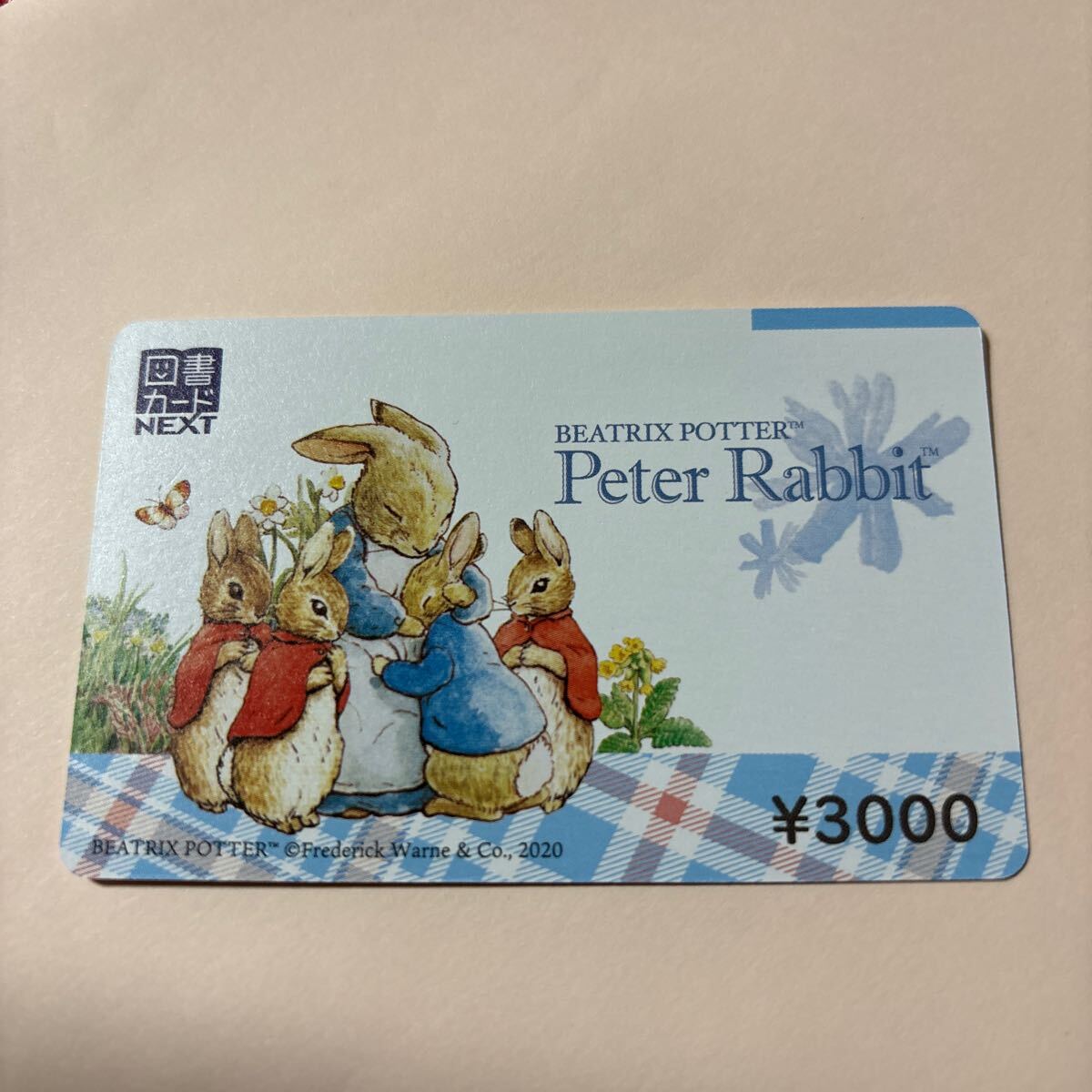  Peter Rabbit Toshocard 3 тысяч иен 1 листов включая доставку 