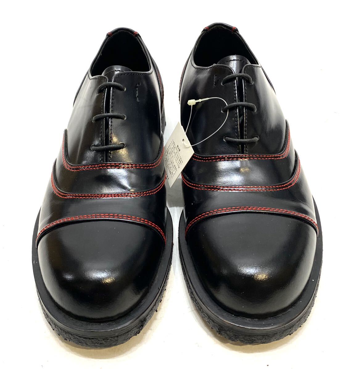 DEAD STOCK Y'S for men ステッチデザイン レザーシューズ ワイズ ヨウジヤマモト 革靴 leather shoes MY-A33-705 ブーツ 黒 ブラック M_画像2
