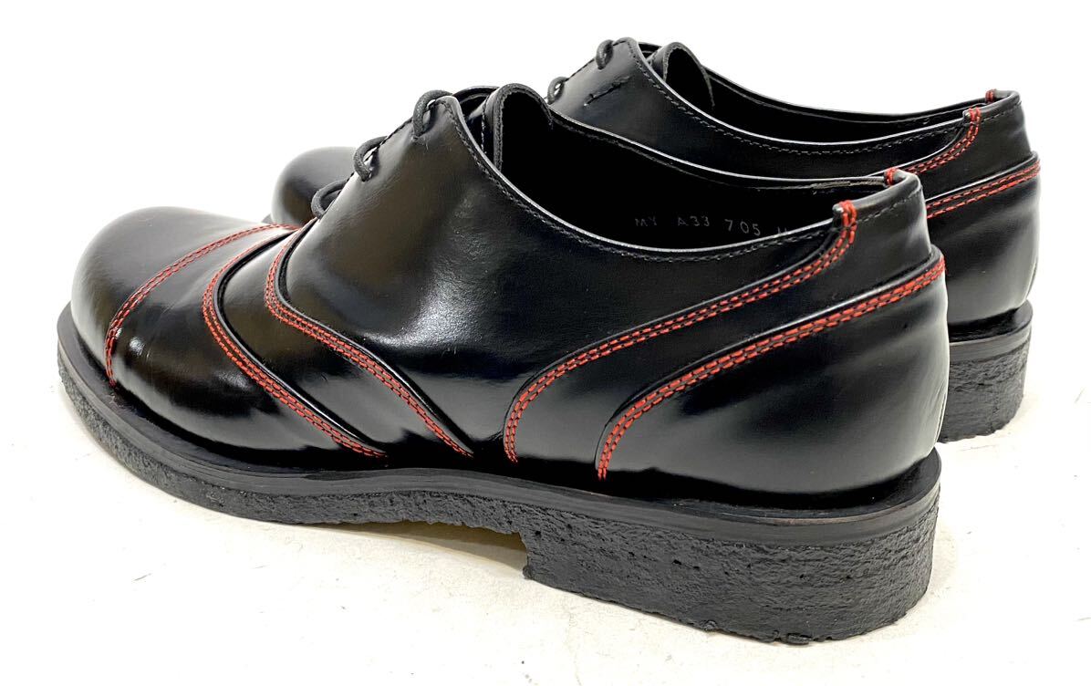 DEAD STOCK Y'S for men ステッチデザイン レザーシューズ ワイズ ヨウジヤマモト 革靴 leather shoes MY-A33-705 ブーツ 黒 ブラック M_画像7