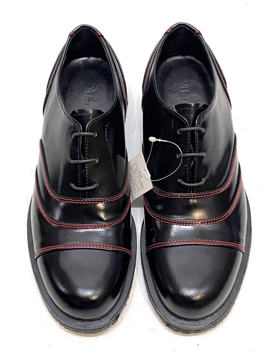 DEAD STOCK Y\'S for men стежок дизайн кожа обувь wise Yohji Yamamoto кожа обувь leather shoes MY-A33-705 ботинки чёрный черный M