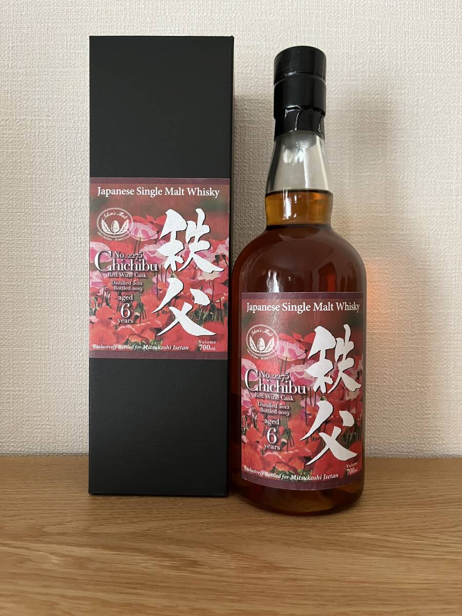 ◆ イチローズモルト秩父 「Red Wine Cask Cask No.2275」2012-2019 59% 700ml_画像1