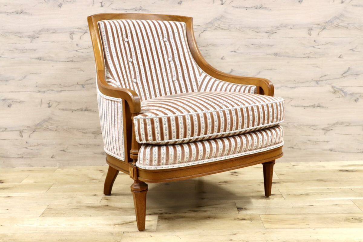 GMHS80A○DREXEL HERITAGE / ドレクセルヘリテイジ Upholstery 1人掛けソファ シングルソファ ラウンジチェア クラシック 約57万の画像1