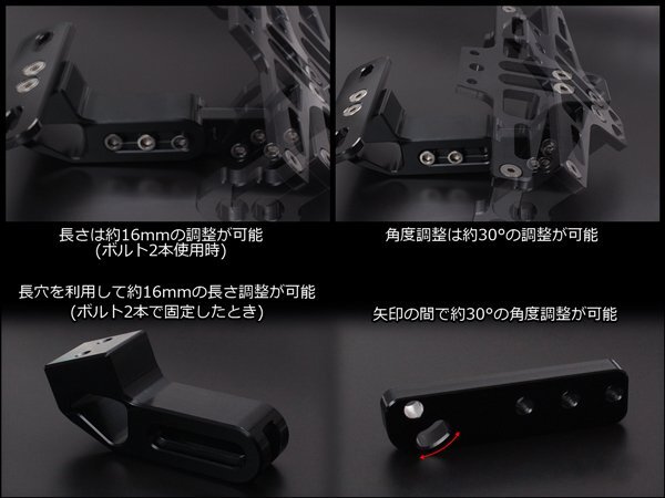 アルミ CNC 削り出し 汎用 フェンダーレス ナンバーステー ライセンスランプとウインカーステー付き ダークシルバー S-335DS_出品はダークシルバー。必ずご確認下さい。