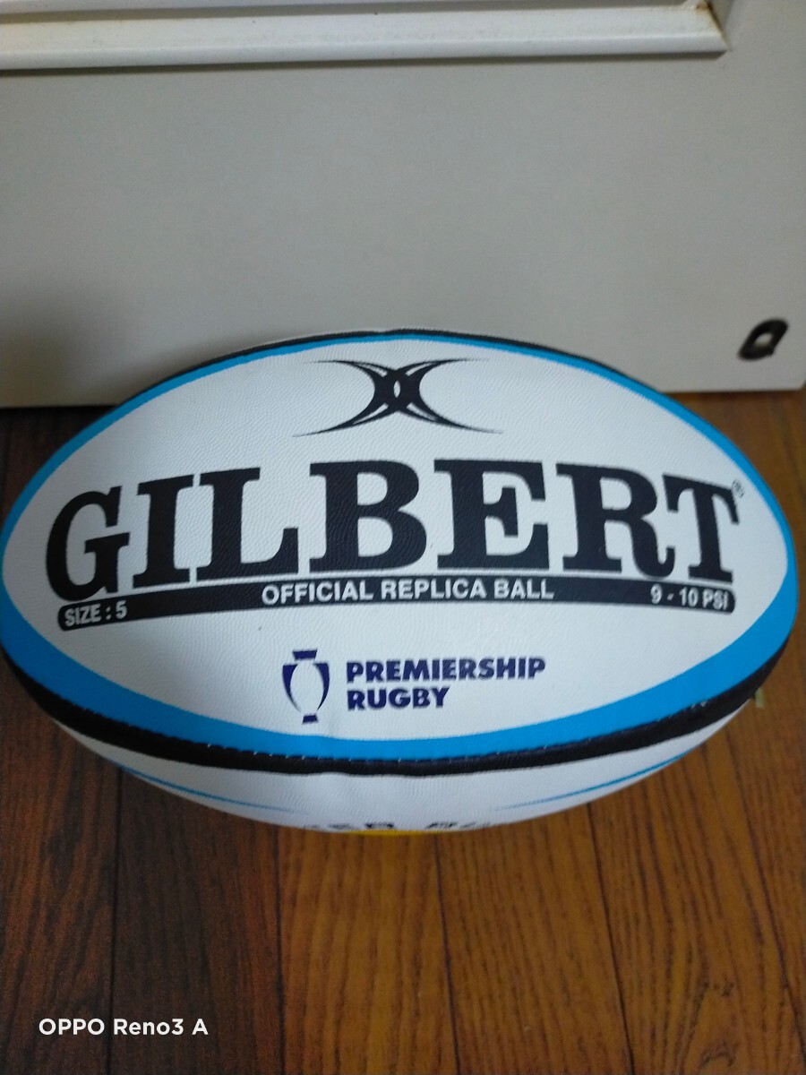 ラグビーボール ギルバート5号 GILBERT EXETER CHIEFS RUGBY REPLICA BALL_画像2